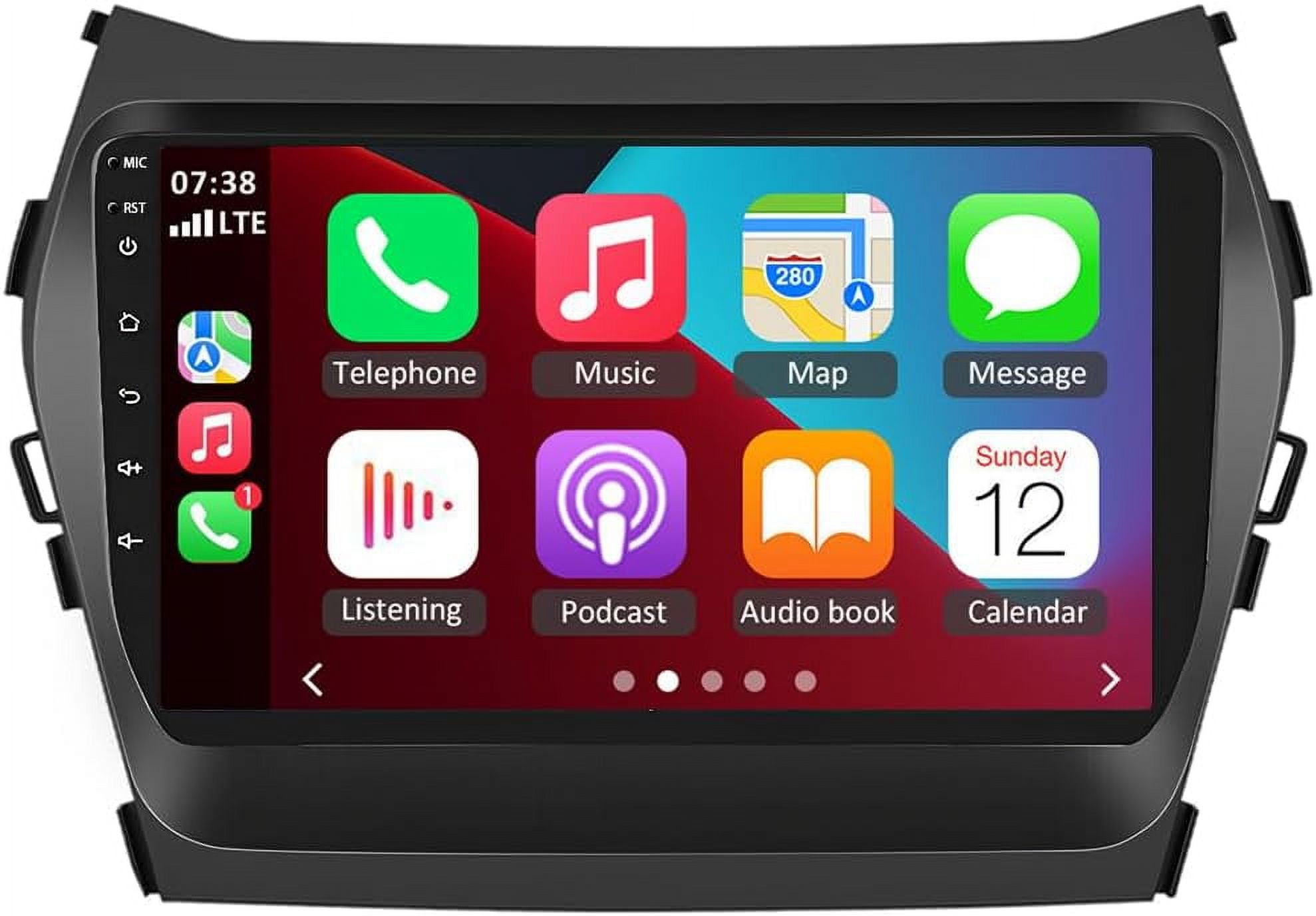 Android 13.0 Double Din Car Stereo for Hyundai Ix45 Santa Fe 20132018