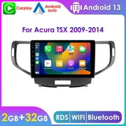 Android 13 Bluetooth Apple Carplay 2+32GB Wifi RDS Car Stereo Radio Head Unit GPS Navigation Player For Acura TSX 2009 2010 2011 2012 2013 2014