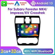 Android 13 Bluetooth Apple Carplay 2+32GB Wifi RDS Car Stereo Radio Head Unit GPS Navigation Player For Subaru Forester MK4 2013-2015/ Impreza/ XV Crosstrek 2012-2014