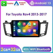Android 13 Bluetooth Apple Carplay 2+32GB Wifi RDS Car Stereo Radio Head Unit Multimedia GPS Navigation Player For Toyota RAV4 2013 2014 2015 2016 2017