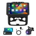 thumbnail image 1 of Android 13 Car Radio Stereo for 2013-2019 Dodge RAM 1500, 9" Car Multifunctional Player Support Carplay Android Auto GPS Navigation WIFI Bluetooth Rear Camera 2GB RAM + 32GB ROM,AUTO AC Carplay, 1 of 11