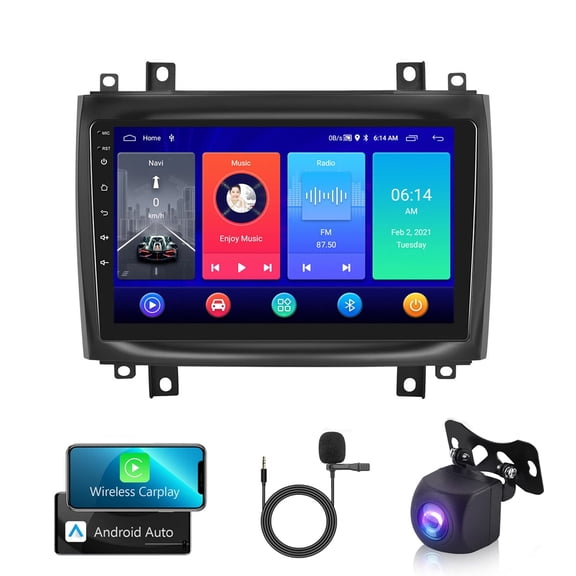 Android 13 Car Radio Stereo for Cadillac CTS 2003-2007, 10" Car Multifunctional Player Support Carplay Android Auto GPS Navigation WIFI Bluetooth Rear Camera 2GB RAM + 32GB ROM, Black
