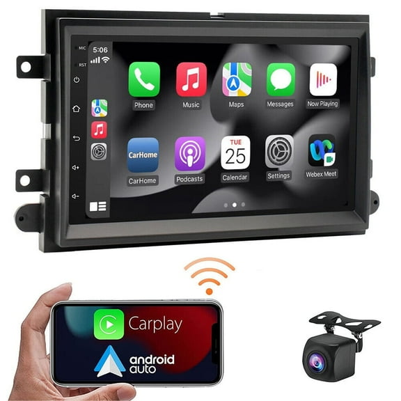 Android 13 Car Radio Stereo for Ford F150/250 2004-2014, 7" Car Multifunctional Player Support Carplay Android Auto GPS Navigation WIFI Bluetooth Rear Camera 2GB RAM + 32GB ROM, Black