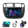 thumbnail image 1 of Android 13 Car Radio Stereo for Honda Civic 1995-2000, 9" Car Multifunctional Player Support Carplay Android Auto GPS Navigation WIFI Bluetooth Rear Camera Microphone 2GB RAM + 32GB ROM, Black, 1 of 12