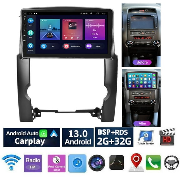 Android 13 Car Radio Stereo for Kia Sorento 2009-2013, 10" Car Multifunctional Player Support Carplay Android Auto GPS Navigation WIFI Bluetooth Steering Wheel Control 2GB RAM + 32GB ROM, Black