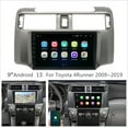 thumbnail image 1 of Android 13 Car Radio Stereo for Toyota 4Runner 2009-2019, 9" Car Multifunctional Player Support Carplay Android Auto GPS Navigation WIFI Bluetooth Rear Camera 2GB RAM + 32GB ROM, 1 of 10