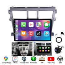 Android 13 Car Radio Stereo for Toyota Vios Yaris 2007-2012, 9" Car Multifunctional Player Support Carplay Android Auto GPS Navigation WIFI Bluetooth Rear Camera 2GB RAM   32GB ROM, Black
