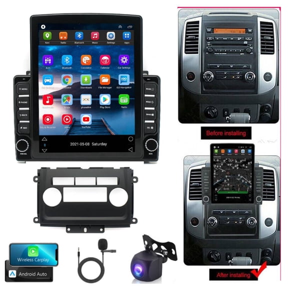 Android 13 Car Radio Stereo Wifi for Nissan Frontier/Xterra 2009-2014, 9" IPS Touch Screen Wireless Carplay Android Auto GPS Navigation with GPS FM/SWC Bluetooth Mirror Link Backup Camera