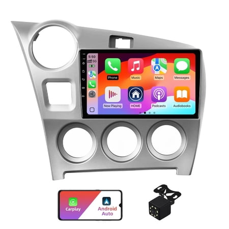 Android 13 Car Radio Stereo for Toyota Matrix 2009-2014 Touchscreen Radio Wireless Carplay/Android Auto/GPS/Bluetooth/FM