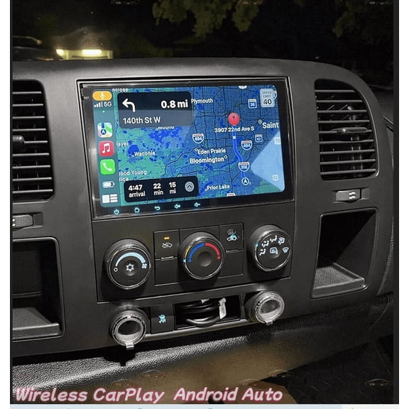 Android 13 Car Stereo For Chevy Silverado 1500HD 2500HD 3500HD 2007-2014, 8" Touchscreen with Wireless CarPlay & Android Auto, GPS, 2+32GB, WiFi Bluetooth SWC Mirror Link Split Screen