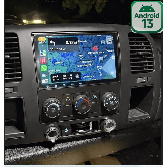 Android 13 Car Stereo For Chevy Silverado 1500HD 2500HD 3500HD 2007-2014 w/ Wireless CarPlay & Android Auto, 8" IPS Touchscreen Head Unit with GPS WiFi Bluetooth SWC Mirror Link Split Screen