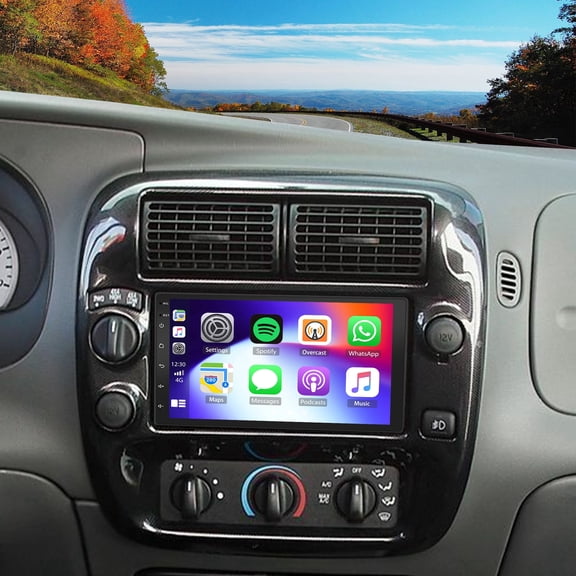 Android 13 Car Stereo for Ford Ranger XLT 2006, 7 Inch Touch Screen Radio with Wireless CarPlay, Android Auto, GPS Navigation, Bluetooth, WiFi, Backup Camera & Mic