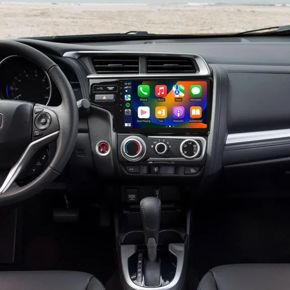 Android 13 Car Stereo GPS Navigation 2+32G for Honda Fit 2014- 2020(left-hand drive) Built-in Wireless CarPlay Android Auto 9in Car Radio with Bluetooth WiFi FM/RDS SWC + AHD Backup Camera