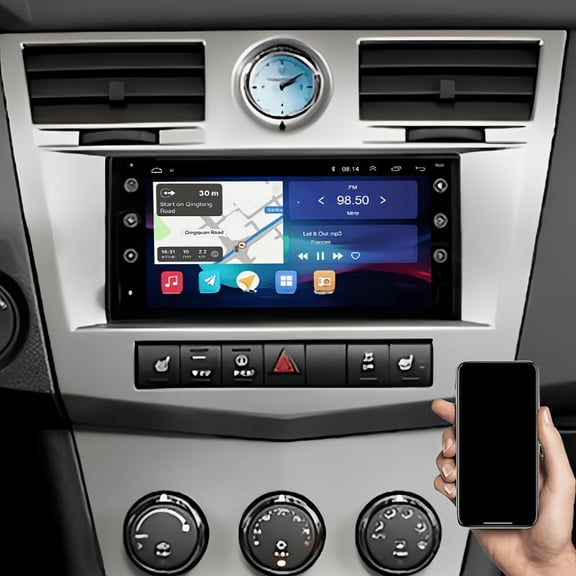 Android 13 Car Stereo Radio for Chrysler for Sebring 2007-2010, 7 Inch Touch Screen, Wireless CarPlay Android Auto, GPS Navigation, Bluetooth WiFi FM, -High-Speed 2GB RAM 32GB ROM