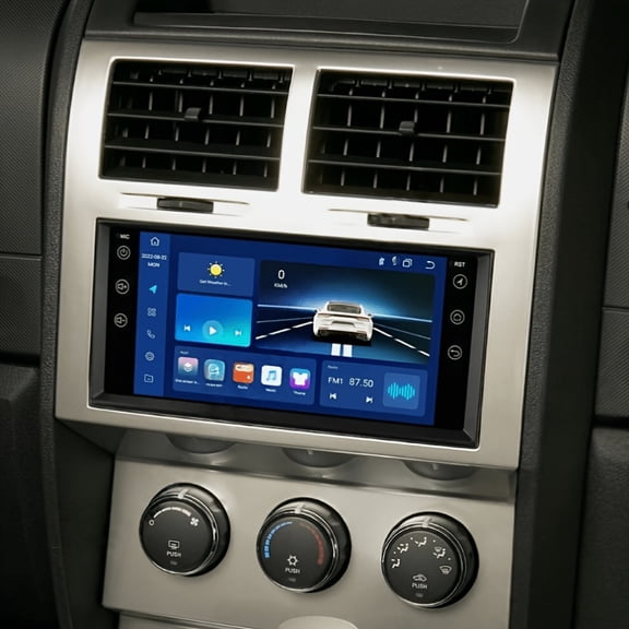 Android 13 Car Stereo Radio for Dodge for Charger 2007-2010 , 7 Inch Touch Screen, Wireless CarPlay Android Auto, GPS Navigation, Bluetooth WiFi FM, -High-Speed 2GB RAM 32GB ROM