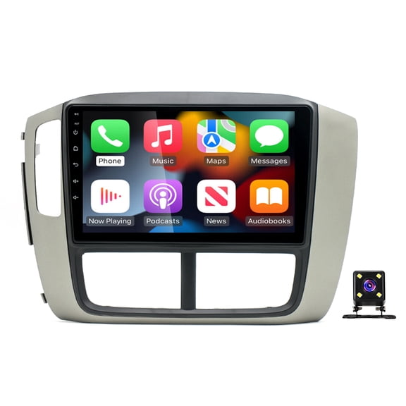Android 13 Car Stereo Radio GPS Navigation 2+32G for Pilot 2006-2008 Support Wireless Carplay Android Auto 9in Car Radio with Bluetooth WiFi FM/RDS SWC + 4Led Backup Camera