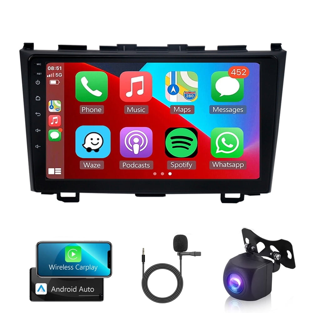 Android 15 Car Stereo For Honda CRV 2002-2006 - 9" Touchscreen With Wireless CarPlay, Android Auto, GPS, Backup Camera