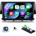 thumbnail image 1 of Android 13 Car Stereo Radio for Honda Civic 2016 2017 2018 2019 2020 with Wireless CarPlay Android Auto Mirror Link 2G+64G with Bluetooth FM GPS Navigation WiFi HiFi SWC, 1 of 9