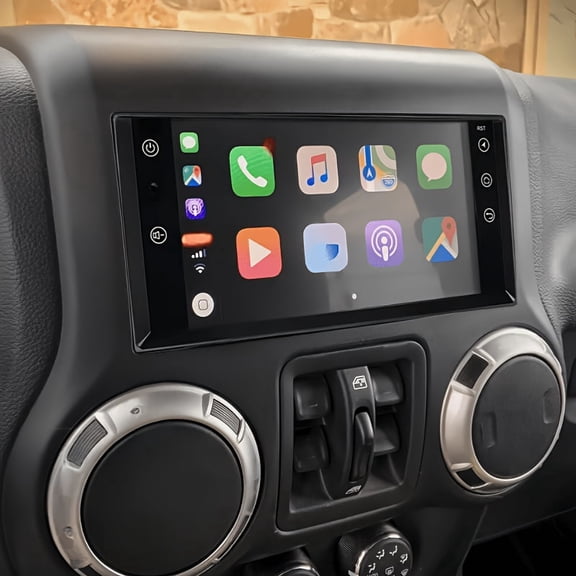 Android 13 Car Stereo Radio for Jeep for Wrangler for JK 2007-2017, 7 Inch Touch Screen, Wireless CarPlay Android Auto, GPS Navigation, Bluetooth WiFi FM, -High-Speed 2GB RAM 32GB ROM