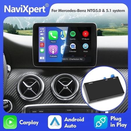 Wireless CarPlay Android Auto for Mercedes Benz NTG5.0/5.1 A B C E Class GLA CLA CLE W205 W176 W204 W246 W167