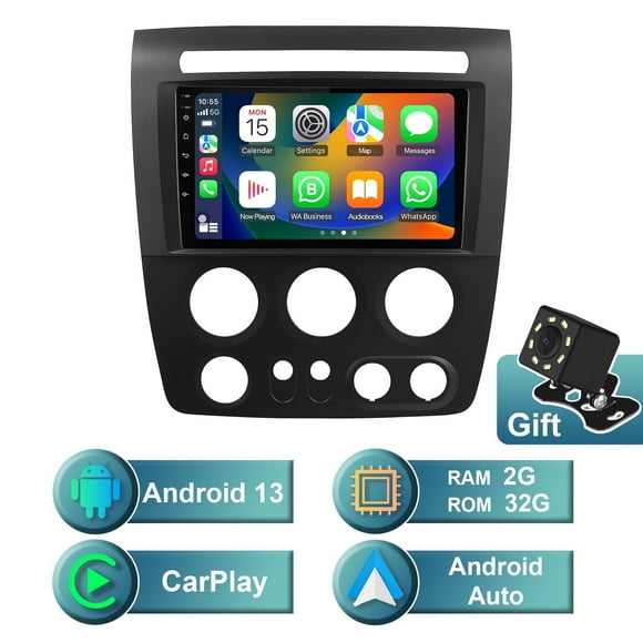 Android 13 Car radio for Hummer H3 2005-2010 Multimedia Stereo Wireless Carplay Android Auto Autoradio Navigation GPS WIFI Mirror link Camera FM BT 2+32GB