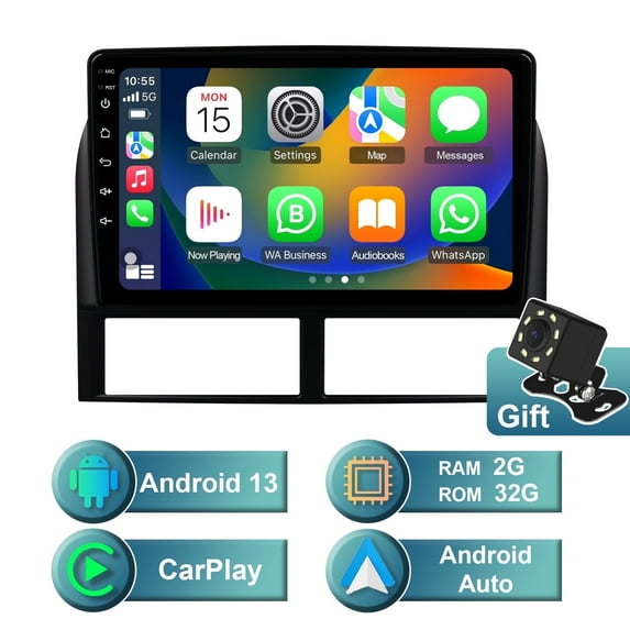 Android 13 Car radio for Jeep Grand Cherokee 1999-2004 Multimedia Stereo Wireless Carplay Android Auto Autoradio Navigation GPS WIFI Mirror link Camera FM BT 2+32GB