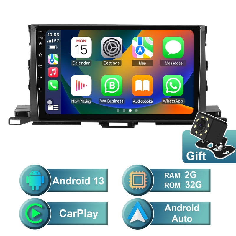 Android 13 Car Radio For Toyota Highlander 2014 2019 Multimedia Stereo