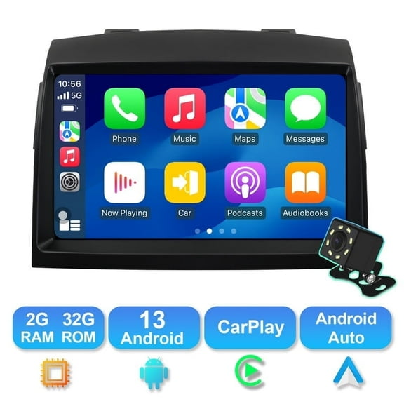 Android 13 Car radio for Toyota Sienna 2004-2010 Multimedia Stereo Wireless Carplay Android Auto Autoradio Navigation GPS WIFI Mirror link Camera FM BT 2+32G
