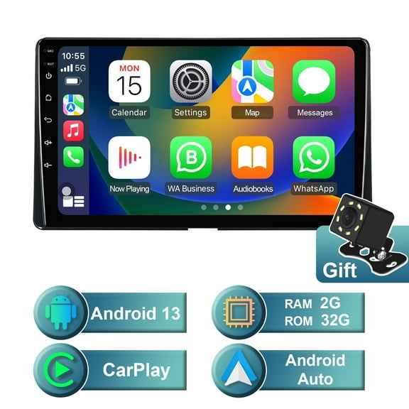 Android 13 Car radio for Toyota Sienna 2015-2018 Multimedia Stereo Wireless Carplay Android Auto Autoradio Navigation GPS WIFI Mirror link Camera FM BT 2+32GB