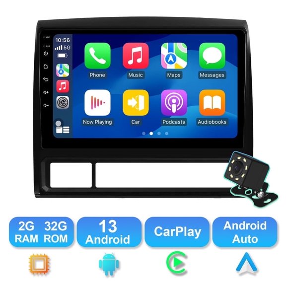 Android 13 Car radio for Toyota Tacoma 2005-2013 Multimedia Stereo Wireless Carplay Android Auto Autoradio Navigation GPS WIFI Mirror link Camera FM BT 2+32G