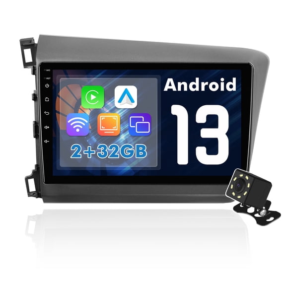 Android 13 Car radio for Honda Civic 2012-2015 Multimedia Stereo Wireless Carplay Android Auto
