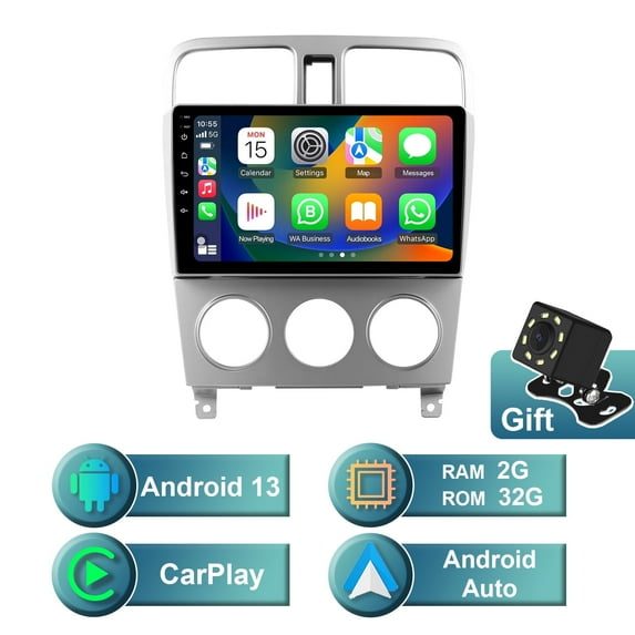 Android 13 Car radio for Subaru Forester 2002-2007 Multimedia Stereo Wireless Autoradio Carplay Navigation GPS WIFI Mirror link Camera FM 2+32GB