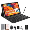 thumbnail image 1 of Android 15 Tablet,10inch Tablet with Keyboard,128 Storage,Dual 13MP+5MP Camera, WiFi, IPS Full HD Display, 1 of 8
