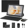 thumbnail image 1 of Android 13 Tablet 10 Inch, 12GB RAM+128GB ROM/2TB Expandable Tablet, 2 in 1 Tablets with Keyboard Case Mouse Stylus, 2.0GHz Quad-core CPU, 1280*800 IPS HD Screen, 5G WiFi6 BT 5.0, 8MP Camera Tablet, 1 of 12