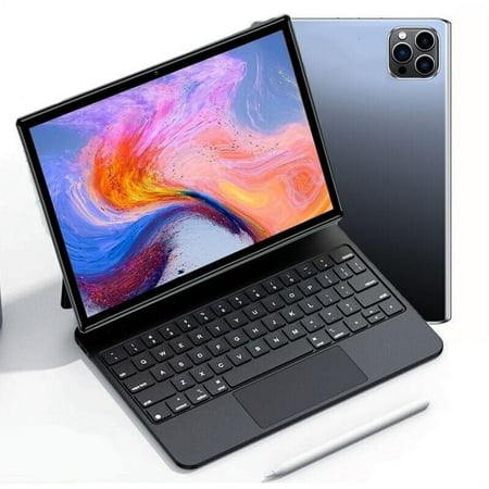 Android 13 Tablet 10 Inch, 2024 Newest 8GB RAM+512GB ROM Tablets PC, 2 in 1 Tablets with Keyboard, Quad-Core 2.0GHz CPU HD Screen, Google Certified 5G