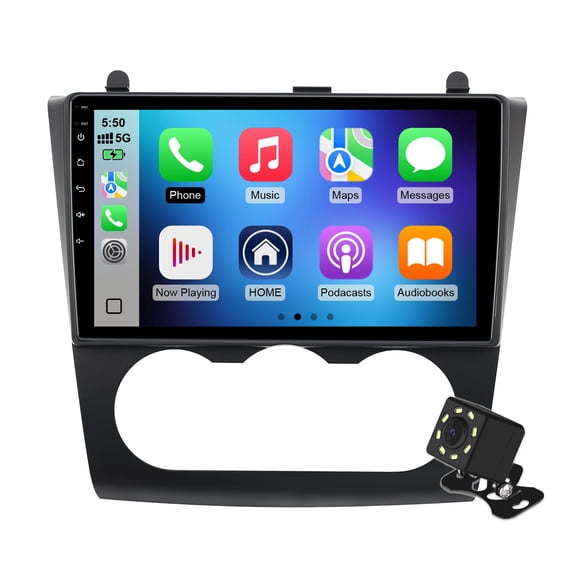 Android 14 Car Stereo Radio Multimedia Player For Nissan Teana Altima Manual A/C 2008-2012 WiFi 6 BT 5.4 4K Video Playback CarPlay Android auto