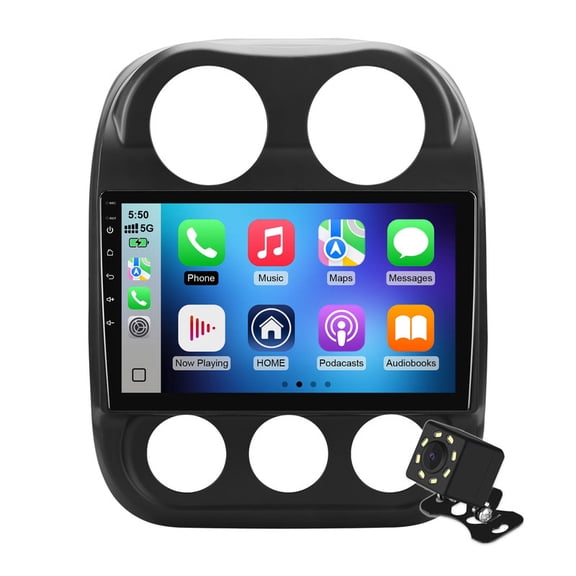 Android 14 Car Stereo Radio for Jeep Compass/Patriot 2010-2016 CarPlay GPS BT WiFi 2G 64G