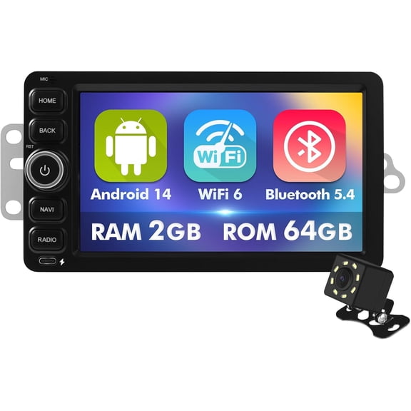 Android 14 Car Stereo for Chevrolet Silverado Impala Tahoe GMC Sierra Yukon Hummer CarPlay Android Auto GPS BT WiFi 2G 64G