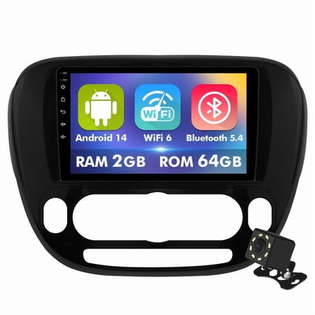 Android 14 Car radio for Kia Soul 2014-2019 Multimedia Stereo Wireless Carplay Android Auto 2G 64G