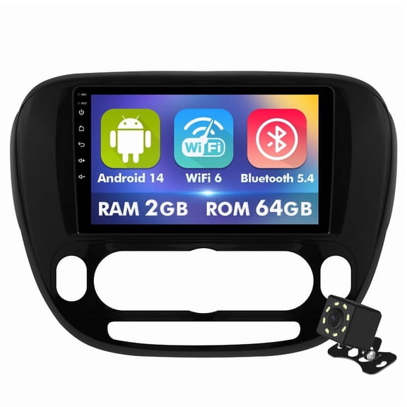 Android 14 Car radio for Kia Soul 2014-2019 Multimedia Stereo Wireless Carplay Android Auto 2G 64G