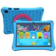Android 14 Kids Tablet, 10.1 inch Tablet for Kids, 6GB RAM 32GB ROM+1TB Expand Tablets, 1.8Ghz Quad-core Processor, Parental Control Toddler Tablet, 6000mAh Battery, Kids Tablet with Kid-Proof Case