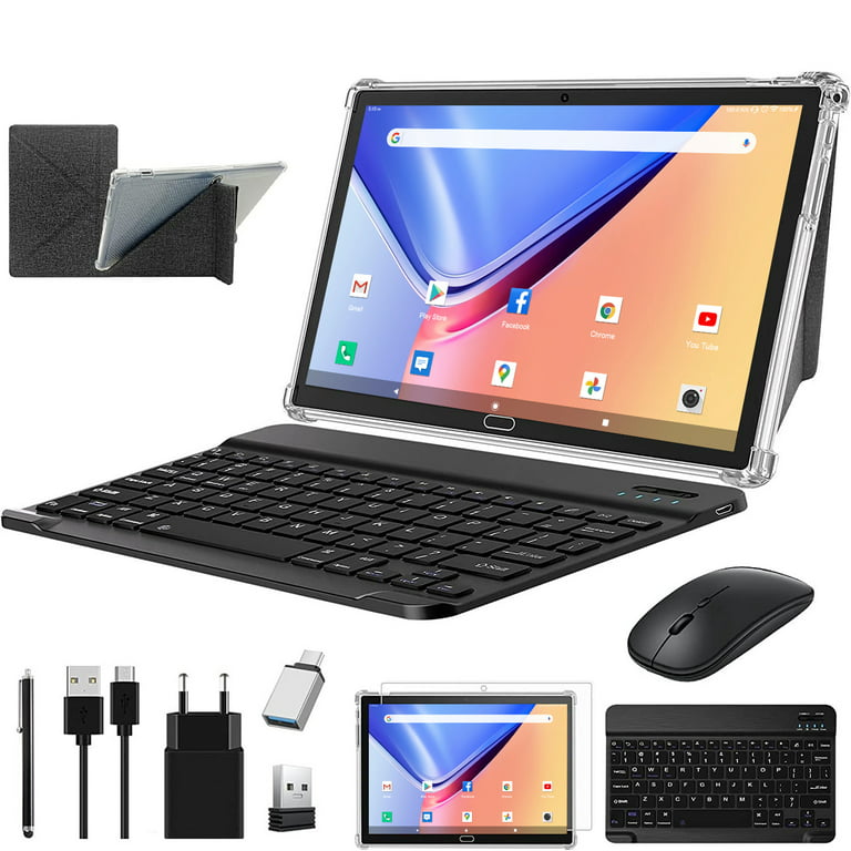 Android 14 Tablet, 10.1 Inch Tablet, 2 in 1 Tablet, 4G Cellular Tablet with  Keyboard, Octa-Core, 64GB Storage, 4GB RAM, 512GB Expandable, Dual Sim
