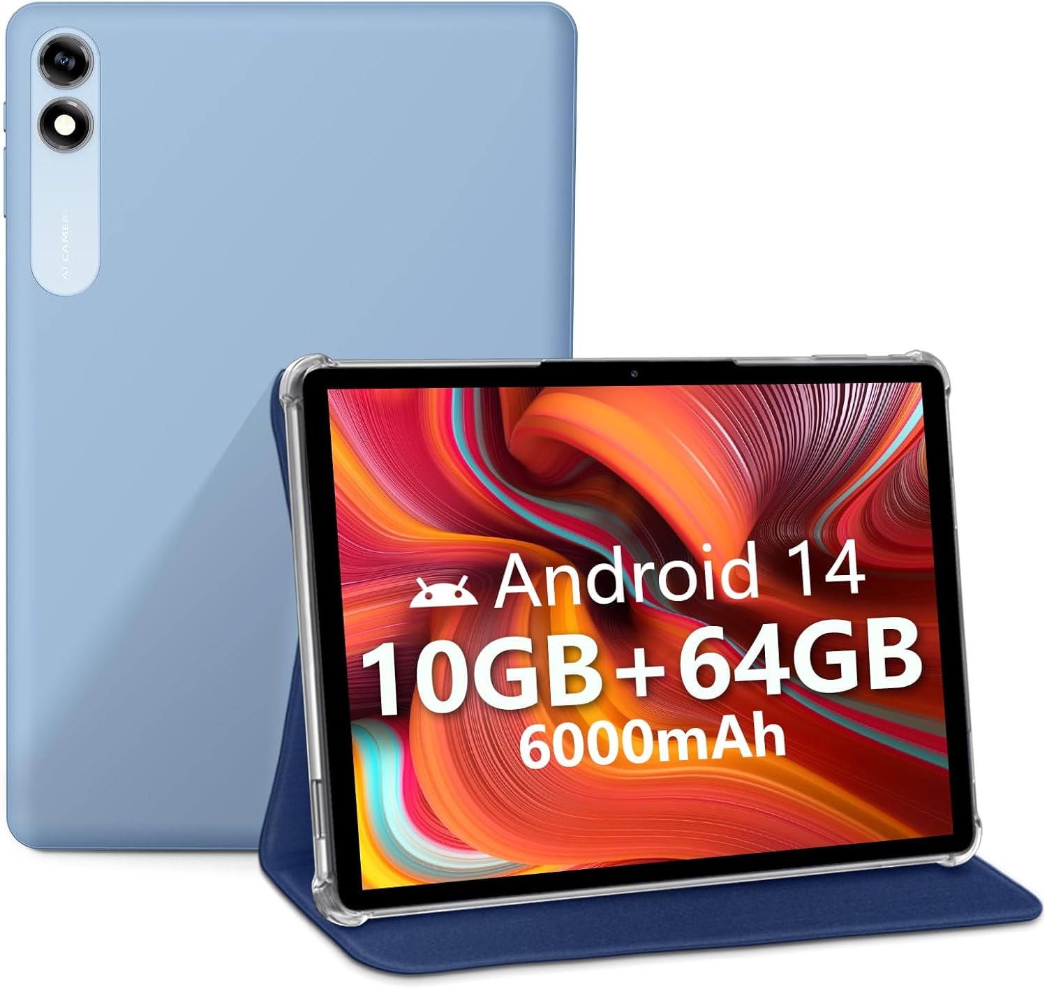 Android 14 Tablet 10.1 inch Tablet Newest, 128GB+8(4+4 Expand)GB 1TB Expand, Octa-Core,8000mAh Battery, 5G Wifi 6, 2+8MP Dual Camera, 1280x800 FHD IPS, Bluetooth, Tablets with Keyboard - Walmart.com Android 14 Tablet 10.1 inch Tablet Newest, 128GB+8(4+4 Expand)GB 1TB Expand, Octa-Core,8000mAh Battery, 5G Wifi 6, 2+8MP Dual Camera, 1280x800 FHD IPS, Bluetooth, Tablets with Keyboard - Walmart.com