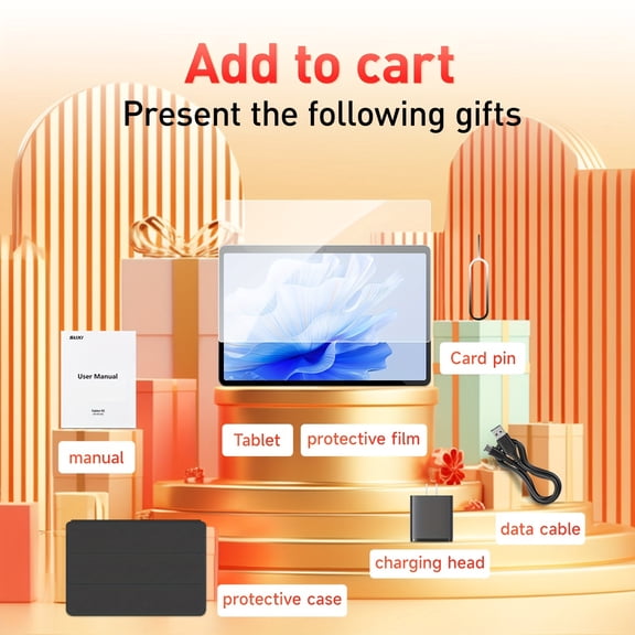 Android 14 Tablet 10.1Inch,12GB+128GB 1TB Expand,4G LTE 5G WiFi,Octa-Core,0.1S Face Recognition,Dual SIM,for Office Gaming