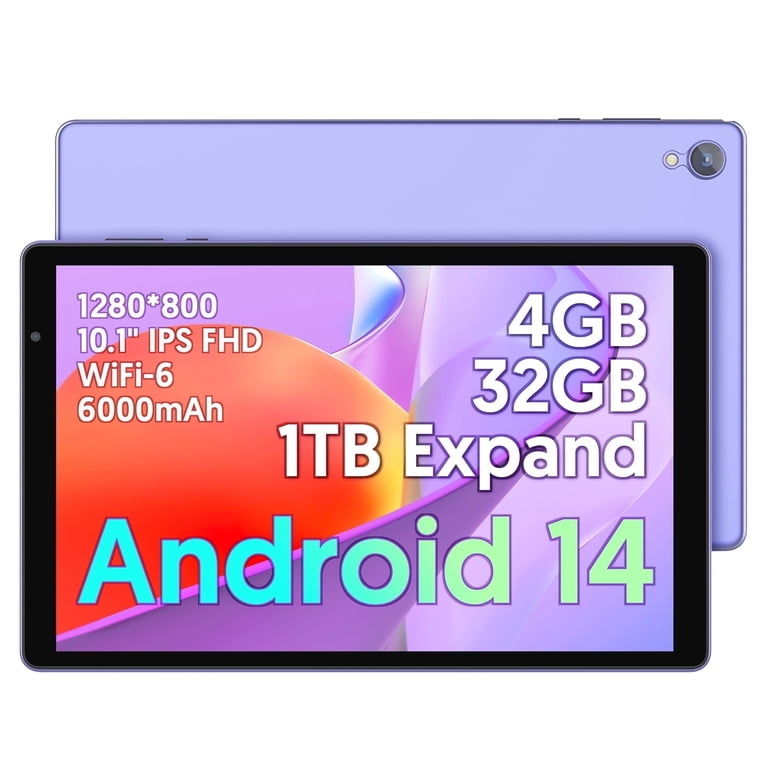 FITIFUN Android 14 Tablet 10 inch Tablets, 4GB RAM 32GB ROM 1TB