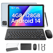 Android 14 Tablet 10 inch Tablets 8GB(4G+4G)RAM 128GB ROM, A523 8-Core CPU,Dual Camera,8000mAh Battery