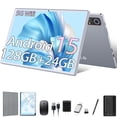 thumbnail image 1 of Android15 Tablet,10Inch Android Tablet with 128GB+24GB+1TB Expand,5G WiFi,Octa-Core,Unisoc T606 CPU,7000mAh,Bluetooth,GPS,13MP+8MP Dual Camera,Face Unclock,HD Display,Touchscreen,Tablet with Keyboard, 1 of 11