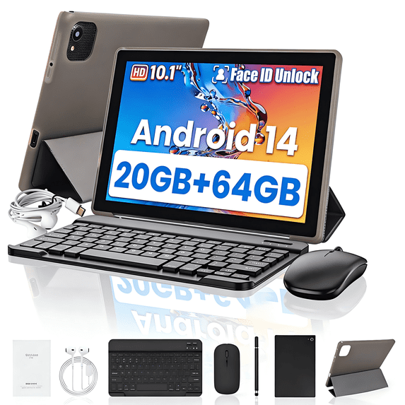 Tablet Computer Set Android 14 Tablet 10inch with Keyboard set,20GB RAM+ 64GB ROM/1TB ...