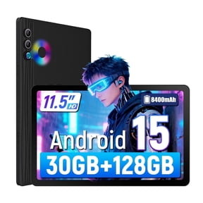 AEEZO 11.5 Inch Tablet with 30GB RAM 128GM, 8400mAh Battery, Dual Camera, 2K FHD Display, 6G WiFi, Black