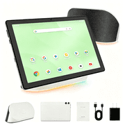 AEEZO 10.1 Inch Tablet with Rechargeable Stereo Speaker Audio Base, 14GB RAM 64GB ROM, Octa-Core Tablet PC, WiFi 6 Bluetooth 5.3, ual Camera, Google Tablet,White